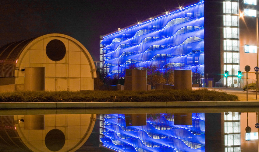 Cardiff Bay Multi Storey Car Park Wave Cladding by Armadillo Engineering