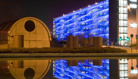 Cardiff Bay Multi Storey Car Park Wave Cladding by Armadillo Engineering