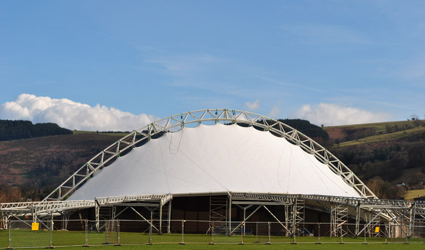 Llangollen Royal International Pavilion by Armadillo Engineering